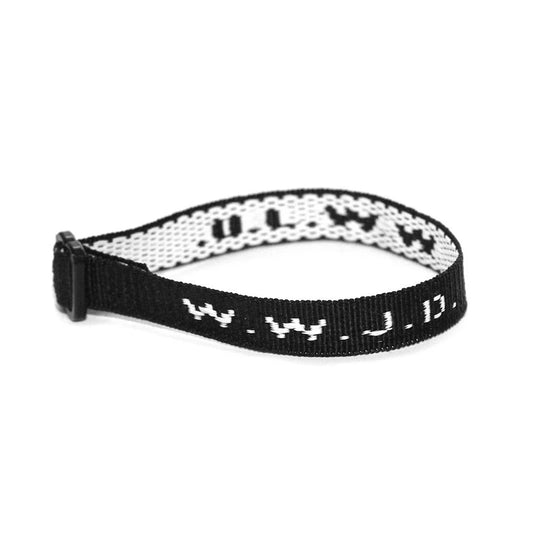 WWJD Bracelet Woven, Black